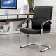 博泰電腦椅 家用弓形會(huì )議椅辦公椅子培訓室黑色皮椅學(xué)習弓架椅5236