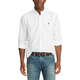 POLO SPORT拉夫勞倫ralph lauren保羅長(zhǎng)袖襯衫男牛津紡純色高端商務(wù)休閑襯衣 白色 M （130-150斤）