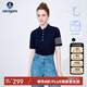 Navigare意大利小帆船女士POLO領(lǐng)休閑涼感短袖翻領(lǐng)T恤2325524508 藍 L 