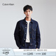 Calvin KleinJeans【簡(jiǎn)約系列】秋季男女情侶中性ck純棉復(fù)古牛仔外套40948ST 5DB-牛仔深藍(lán) M