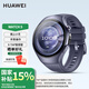 華為（HUAWEI）WATCH 5智能運(yùn)動(dòng)健康手表X-TAP智感窗鴻蒙AI腕上小藝手勢(shì)操控eSIM通話獨(dú)立通信導(dǎo)航智慧控車腕表 銀河紫 紫色素皮復(fù)合表帶 46mm