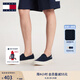 TOMMY JEANS【七夕禮物】Tommy25秋冬男裝一腳蹬輕便船鞋運動鞋休閑鞋帆布鞋 【01366】藏青色C1G 40