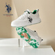 美國(guó)馬球協(xié)會(huì)（U.S.POLO ASSN.）保羅男鞋夏季新款透氣厚底小白鞋軟底增高經(jīng)典板鞋運(yùn)動(dòng)休閑鞋子男