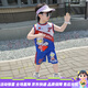 富羅迷（follow me）新款休閑男童薄款背心套裝新款男孩速干運動(dòng)兒童套裝 白色 白色 90 CM
