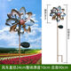維諾亞旋轉鐵藝風(fēng)車(chē)戶(hù)外花園庭院裝飾擺件創(chuàng  )意向日葵幼兒園別墅小院布置 太陽(yáng)能花形風(fēng)車(chē)(帶太陽(yáng)能燈)