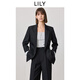 LILY零壓西裝2025春新款寬松休閑松弛感通勤精致高級(jí)感西裝外套女 510黑 M