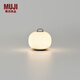 無印良品（MUJI）充電式 柔光燈 小夜燈 床頭燈 捏捏燈 氛圍燈 臥室睡眠燈 迷你長53.74*寬54.84*高50.75mm