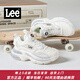 Lee男鞋夏季休閑鞋透氣網(wǎng)面老爹鞋百搭跑步運(yùn)動鞋學(xué)生舒適增高鞋子男 白色305 41 【偏大/請拍小一碼】