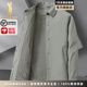 JASONWOOD休閑夾克男新款2025簡(jiǎn)約高級感男裝外套秋冬 卡其色 常規 [官方正品] 3XL 【150-170斤】 [空運]