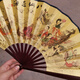 10寸折扇八仙過海扇子中國風(fēng)工藝單應(yīng)用圈不古典娟布扇子蓬萊 折扇八仙過海扇子中國風(fēng)工 10寸