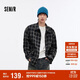 森馬（Semir）森柔牛仔|夾克男裝設計感格子牛仔外套寬松秋季上衣103524108103