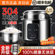 SUCPOYE304電飯煲不銹鋼內膽大容量蒸煮老式電飯煲全自動(dòng)迷你電飯煲 容量304內膽0涂層[365天換  白鋼 2L
