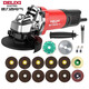 德力西電氣（DELIXI ELECTRIC）角磨機(jī)切割機(jī)家用手磨機(jī)磨光機(jī)打磨機(jī)手磨機(jī)砂輪機(jī)GD1365電動(dòng)工具 木工石材金屬研磨切割套餐 大功率800W