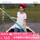 愛慕兒童家居服男童蘭精莫代爾條紋上衣五分褲套裝 短袖套裝-青藍(lán)紋  160 