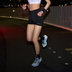 耐克女子速干緊身跑步短褲舉重高腰口袋運動(dòng)褲NIKE SWIFT HJ2259 010黑/銀 M