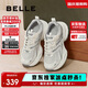 百麗厚底舒適老爹鞋女學(xué)生新款輕量運動(dòng)休閑鞋B4P1DCM4 太空灰 37