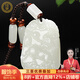 珪寶和田玉吊墜玉墜男女款玉佩白玉麒麟玉石項鏈玉器牌子掛件附證書