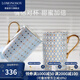 Lomonosov俄皇【新婚禮物】高檔馬克杯水杯情侶對(duì)杯骨瓷高顏值瓷器STAR系列 藍(lán)色馬克杯 AB款對(duì)杯