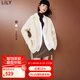 LILY冬新款女裝綿羊毛駱駝絨氣質(zhì)通勤腰帶毛呢外套大衣小個(gè)子 703米色 S