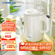 虎牌（TIGER）電熱水壺 雙層防燙 快燒水壺 PCG-G10C 1L電水壺 白色