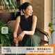 播無袖薄款針織衫女商場同款2024春新款修身背心上衣BDR1SD0454 K40玄黑 M