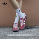 adidas T頭鞋 GAZELLE INDOOR復(fù)古板鞋德訓(xùn)鞋男女阿迪達(dá)斯三葉草   深粉色/白   37