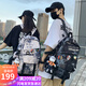 viney書包男女小學(xué)生初中高中大學(xué)生背包大容量雙肩包旅行筆記本電腦包