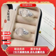 純銀990 白金白月光冰種玉髓瑪瑙鴿子蛋小眾設(shè)計感氣質(zhì)戒指女百搭