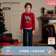Teenie Weenie小熊童裝25新年春款男童可愛卡通圓領套頭毛衣 紅色 130 cm