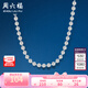 周六福（ZLF）S925銀飾項(xiàng)鏈女光珠鏈無吊墜百搭簡約銀飾圓珠素鏈配飾 素鏈42cm