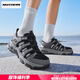 斯凱奇（Skechers）男鞋夏季2025新款運動鞋復古沙灘鞋透氣涼鞋時尚休閑鞋子男涉水鞋 炭灰色/SKECH-AIR氣囊/主推 曬圖返10 39.5