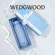 WEDGWOOD不銹鋼保溫杯高顏值咖啡杯便攜水杯陶瓷涂層茶杯保冷保熱隨行杯 金粉年華藍色保溫瓶500ml