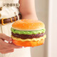 喜得潤(rùn)漢堡包煙灰缸陶瓷家用帶蓋可愛(ài)創(chuàng)意高級(jí)感個(gè)性風(fēng)客廳辦公室煙灰缸 【招財(cái)進(jìn)堡】煙灰缸