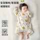 家妮兒睡袋嬰幼兒防踢被空調(diào)服睡衣春夏秋季薄款長(zhǎng)袖連體寶寶兒童家居服 橘子汽水睡袋90cm