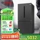 博世（BOSCH）【灰階十字分儲】605升家用大容量變頻一級能效對開門冰箱 國家補貼20%冰箱 無霜保鮮 KMF61A91TI