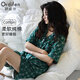歐迪芬（Ordifen）睡衣女夏季純棉薄款【100%棉】短袖短褲透氣高級感可外穿家居服