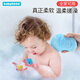 世紀(jì)寶貝（babyhood） 嬰兒童沐浴棉寶寶沐浴海棉加厚柔軟洗澡球 【洗臉搓澡 按摩肌膚】藍(lán)色