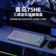 SKN青鳥75HE 磁軸機(jī)械鍵盤 三模無(wú)線電競(jìng)游戲鍵盤 客制化鋁坨坨鍵盤 RT可調(diào)節(jié) 自研網(wǎng)頁(yè)驅(qū)動(dòng) 無(wú)感延遲 藏銀-佳達(dá)隆星云磁軸 三模佳達(dá)隆 81鍵