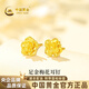 中國(guó)黃金梅花黃金耳釘女999足金耳鉤七夕情人節(jié)禮物送女朋友老婆 金重約2.3g【足金*耳釘款】