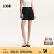 森馬（Semir）休閑褲女簡(jiǎn)約小心機(jī)直筒褲ins潮夏季小個(gè)子翻邊短褲101324125005