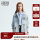 Teenie Weenie小熊女裝外套2025年秋季新款復古街頭休閑感牛仔上衣 淺藍色 S