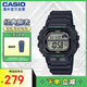 卡西歐（CASIO）時尚經(jīng)典小方塊多功能持久電力休閑男士運動手表 WS-1400H-1AVDF