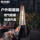 獵鋼狼燃氣取暖器立式取暖爐天然氣戶(hù)外家用液化氣室內暖爐傘型取暖燈 金花色【接管道天然氣】