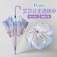 優(yōu)麗尚迪士尼正版艾莎公主兒童雨傘透明女孩高顏值可愛自動學生上學專用 艾莎跳舞1把 8骨