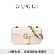GUCCI古馳GG Marmont系列中號肩背包 白色 均碼