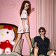果殼（Gukoo）睡衣情侶夏季HelloKitty卡通滿印女士套裝純棉男家居服 月白  L
