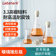 LABSHARK  玻璃錐形瓶250ml高硼硅廣口三角燒瓶直口耐高溫燒杯實驗室化學器材 【喇叭口/大口】500ml 1個