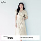 伊芙麗（eifini）【商場(chǎng)同款】伊芙麗連衣裙1F7191003 瓊玉白 S 155/80A