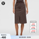 lululemon丨City Sleek 女士高腰半身裙 LW8ALKS 濃縮咖啡色 26