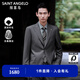 報(bào)喜鳥(niǎo)西服套裝男裝【澳洲羊毛】男士時(shí)尚正裝羊毛西服外套通勤西裝西褲 鐵灰 50 A(180/100) /請(qǐng)備注腰圍或褲子